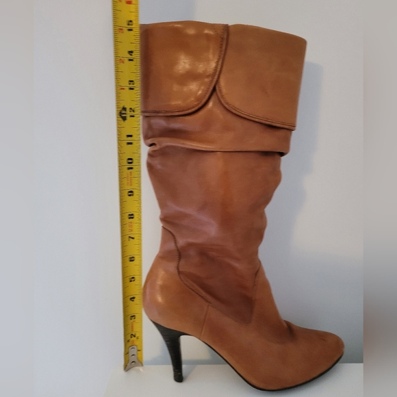 Cognac Leather Boots - Picture 7 of 8